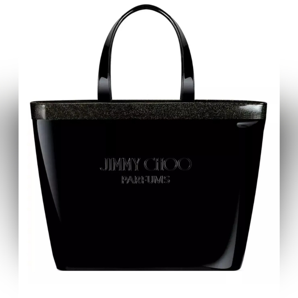 Jimmy  Choo Parfums Black Patent Sparkly tote LIMITED EDITION
